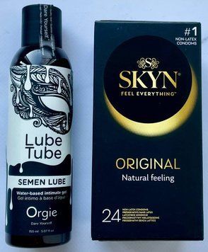 Набор SKYN Original 24 шт. - Лубрикант SEMEN LUBE intimate gel, 150 мл Orgie SOS3339 фото