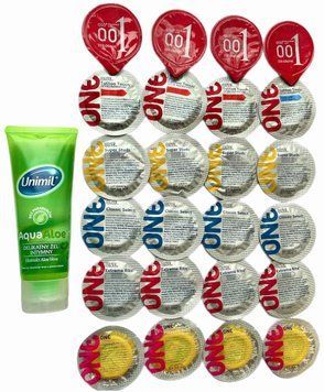 Набор з 24 шт - ONE, OLO + Лубрикант Unimil Aloe 80 мл SOS1334 фото