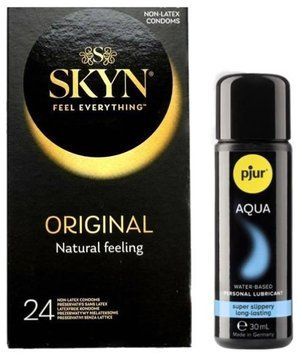 Комплект SKYN Original 24 шт + Pjur Aqua 30 мл SOS13247 фото