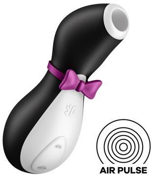 Вакуумно-хвильовий стимулятор Satisfyer Penguin (чорно-білий) SO1641 фото