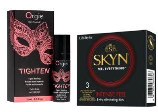 Гель для сужения Orgie &ndash; Tighten (15 мл)+   SKYN Intense Feel 3 шт. SOS6745 фото