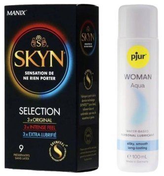 Комплект Skyn Selection 9 шт + Pjur Woman Aqua 100 мл SOS13148 фото