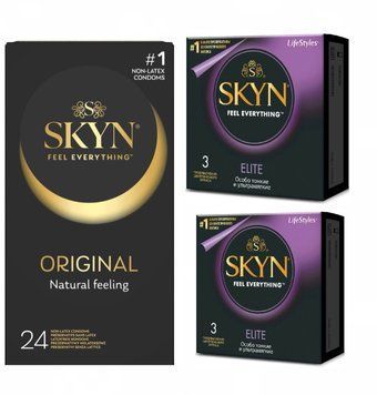 Набір: SKYN ORIGINAL 24 шт. + Skyn Elite 9 шт. SOS11794 фото