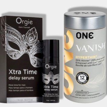 ONE Vanish Hyperthin 12 шт - Пролонгатор Orgie Xtra Time Delay Serum, 15 мл SOS6035 фото