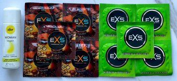 Набор EXS Crazy Cola 5шт + EXS Extreme 5шт + Лубрикант pjur Woman Vegan 30 мл SOS3539 фото