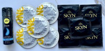 Набір One Super Studs 5 шт + SKYN Original 5 шт + Лубрикант pjur Aqua 30 мл SOS3489 фото