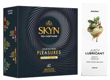 Набір Лубрикант Satisfyer Minty Mocha 300 мл + SKYN Pleasures 42 шт. SOS12813 фото