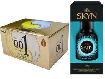 Набор: термоэффект OLO 10 шт. + Лубрикант SKYN AQUA FEEL 80МЛ SOS11993 фото