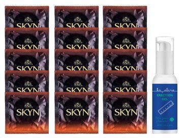 Комплект Skyn Warming 15 шт + Loveline Erection Gel (50 мл)  SOS14465 фото