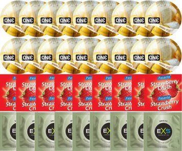 Набір 36 шт ONE Banana Split + Pasante Strawberry Crush + EXS Snug Fit SOS7754 фото