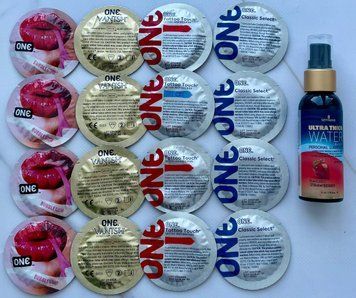 Набор 16 штук ONE Vanish, Tattoo Touch, Flavor Waves, Classic + Sensuva Ultra-Thick Water-Based Strawberry (57мл) SOS3881 фото