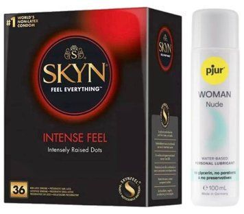 Комплект Skyn Intense feel 36 шт + Pjur Woman Nude 100 мл SOS13197 фото