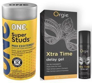 Набор 12 шт ONE Super Studs + X-TRA TIME, 15 мл ORGIE SOS9041 фото