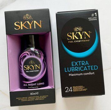 Набор Skyn Extra Lube 24шт + Лубрикант Skyn All Night Long 80 мл SOS2079 фото