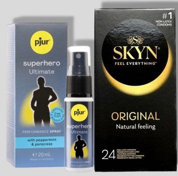 SKYN Original, 24 шт + Пролонгатор pjur Superhero Ultimate Spray 20 мл SOS5545 фото
