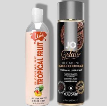 Wet Oral Play Tropical Explosion (118 мл) + JO GELATO Double Chocolate (120 мл) LB1033 фото