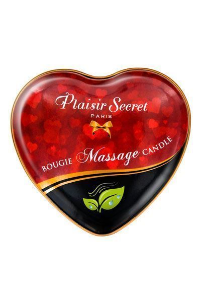 Массажная свеча сердце Plaisirs Secrets Natural (35 мл) SO1863 фото