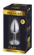Металева анальна пробка з чорним кристалом Alive Small Metal Anal Plug Jewel Black Strass (Розмір S) SO6011 фото 2