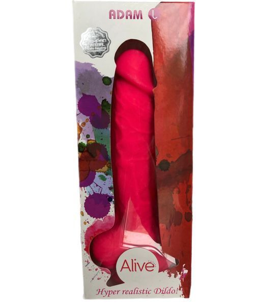 Фаллоимитатор Alive Adam Pink L, двухслойный, силикон+ Silexpan, диаметр 4.1 см AL20331 фото