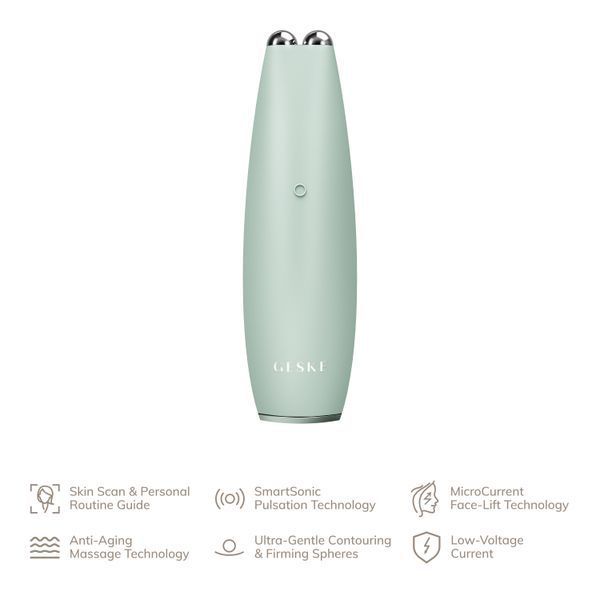 Микротоковая ручка для подтяжки лица GESKE MicroCurrent Face-Lift Pen 6в1 green HB0129 фото