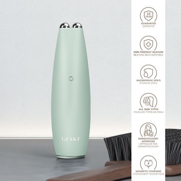 Микротоковая ручка для подтяжки лица GESKE MicroCurrent Face-Lift Pen 6в1 green HB0129 фото