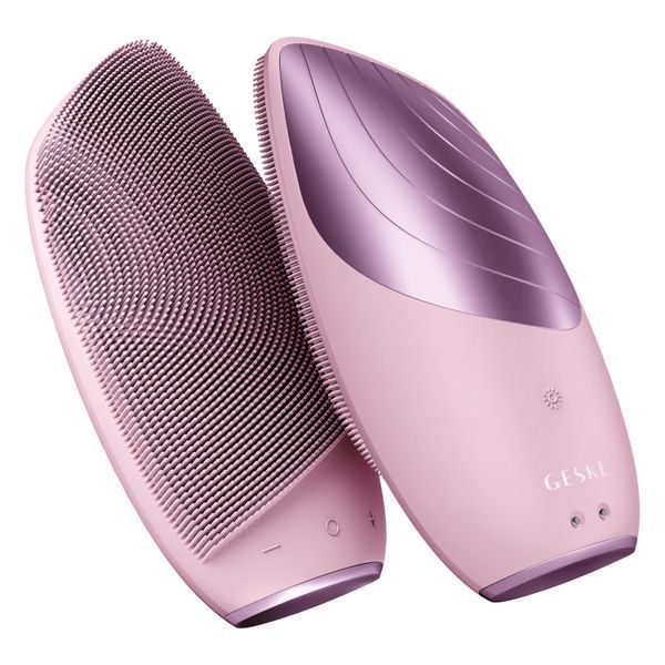 Электронная звуковая термо щетка для лица GESKE Sonic Thermo Facial Brush 6в1 pink HB0082 фото