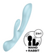 Вібратор-кролик і масажер 2 в 1 Satisfyer Triple Oh (блакитний) SO7781 фото 1
