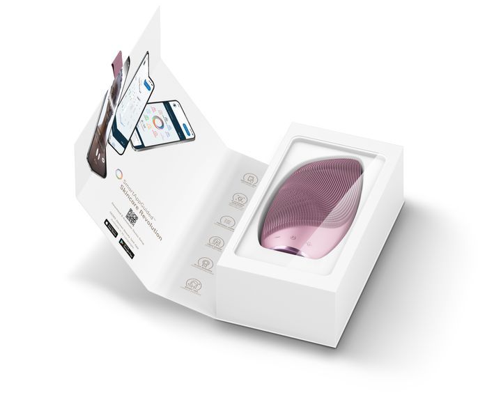 Электронная звуковая термо щетка для лица GESKE Sonic Thermo Facial Brush 6в1 pink HB0082 фото