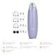 Мікродермабразійний пристрій для видалення чорних цяток GESKE MicroDermabrasion Blackhead Remover 7в1 purple HB0572 фото 2