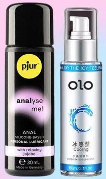 Набор лубрикантов pjur analyse me! Relaxing jojoba silicone 30 мл + OLO 60 мл (охлаждающий) LB641 фото