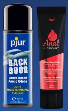 Набор лубрикантов pjur backdoor Comfort water glide 30 мл + Intt Hot Anal (100 мл) LB321 фото