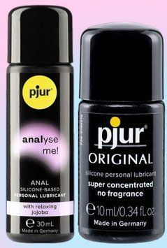 Набор лубрикантов pjur analyse me! Relaxing jojoba silicone 30 мл + pjur Original 10 мл, 2в1 LB566 фото