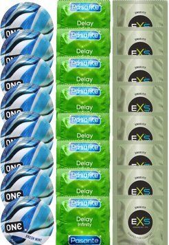Набір 24 шт ONE Fresh Mint + Delay Infinity + EXS Snug Fit SOS7493 фото