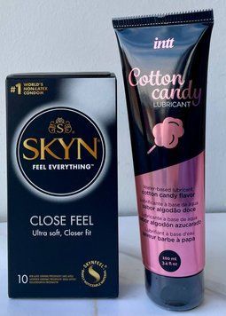Набор SKYN Close Feel 10 шт. + Лубрикант на водной основе Intt Cotton Candy (100 мл) SOS1186 фото