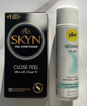 Комплект SKYN Close Feel 10 шт + Змазка на водній основі pjur Woman Nude 100 мл SOS2180 фото