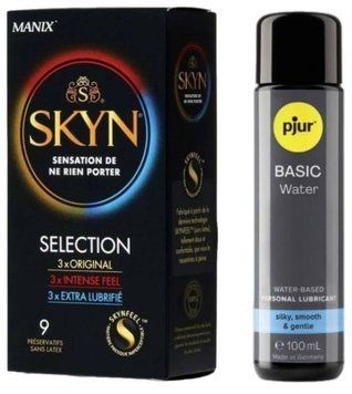 Комплект Skyn Selection 9 шт + Pjur Basic Waterbased 100 мл SOS13149 фото