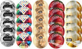Набір з 25 шт One Move + ONE Ribs + ONE Vanish + ONE Chocolate Strawberry + ONE Banana SOS8401 фото