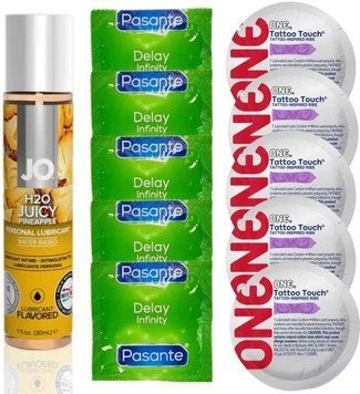 набор 10шт Pasante + ONE + System JO H2O Juicy Pineapple (30 мл) SOS4669 фото
