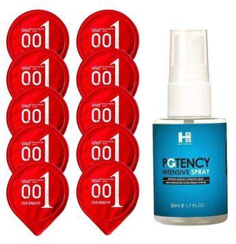 Комплект OLO Warming 001 10 шт + SHS Potency Spray (50 мл)  SOS14416 фото