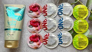 Набор 12 шт ONE Classic, Extreme Ribs, Flavor Waves, Glowing Pleasures + лубрикант LUBE TUBE COOL, 150 мл ORGIE SOS2430 фото