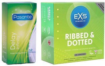 Набор с Pasante Infinity Delay, 12 шт + EXS Ribbed & Dotted 48 шт SOS8150 фото