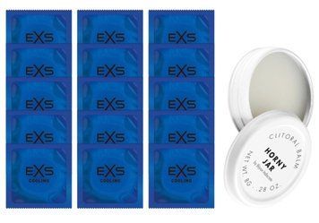 Комплект EXS Cooling 15 шт + Bijoux Indiscrets Horny Jar SOS14566 фото
