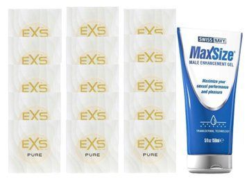 Комплект EXS Pure15 шт + Swiss Navy Max Size Cream (150 мл) SOS14873 фото