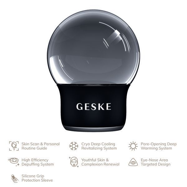 Массажер для лица и тела GESKE Cool&Warm Face and Body Massager 7в1 black HB0297 фото