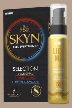 Набір Skyn Selection 9 шт + Гель INTT Lick Me Kissable Gel Honey 50 мл SOS5111 фото