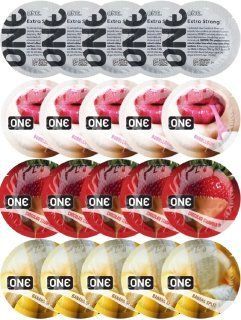 Набор с 20 шт ONE Extra strong + 𝐎𝐍𝐄 Bubblegum + ONE Chocolate Strawberry + ONE Banana Split SOS8201 фото