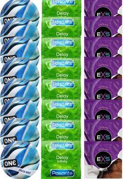 Набір 24 шт ONE Fresh Mint + Delay Infinity + EXS Chocolate SOS7494 фото