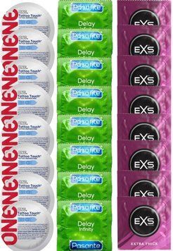Набор 24 шт ONE Tattoo Touch + Delay Infinity + EXS Extra Thick SOS7396 фото