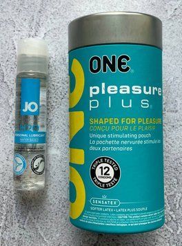 Комплект ONE Pleasure Plus 12 шт - Лубрикант System JO H2O ORIGINAL (30 мл)  SOS2672 фото