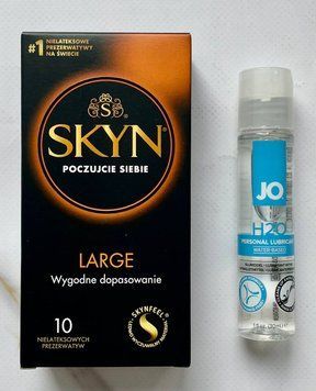 Комплект Skyn Large 10 шт - Лубрикант System JO H2O ORIGINAL (30 мл) SOS2963 фото